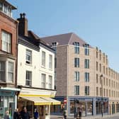 Artist's impression of the £22m accommodation and shops development.