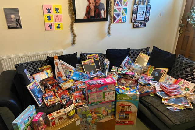 The toys have been gifted by the couple's social media followers