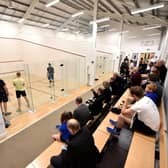 RALLYING RETURN: For the Scarborough Squash Academy