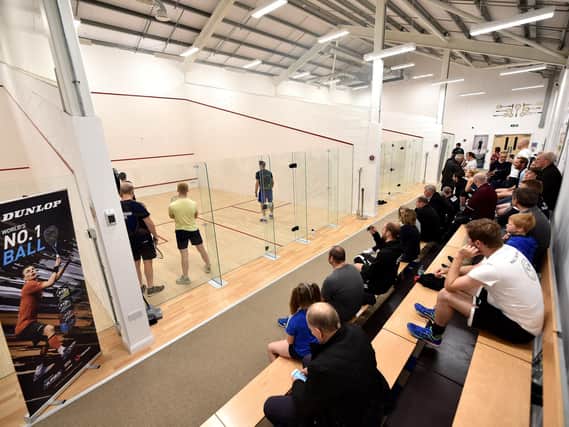 RALLYING RETURN: For the Scarborough Squash Academy