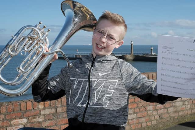 Charlie of Fyling Hall gets ready to perform at the Eskdale Festival earlier this year.