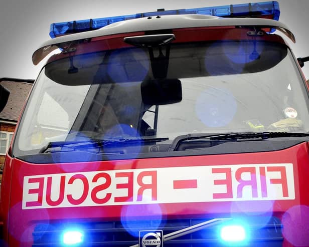 Firefighters were called out yesterday.
