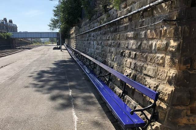 The bench is reported to be the longest in the world.