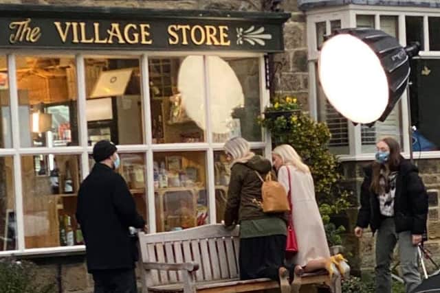 The production crew at Osmotherley's ‘Top Shop’.