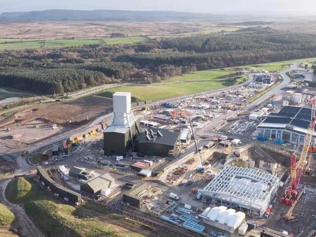 View from the air of Woodsmith Mine at Sneaton, near Whitby.