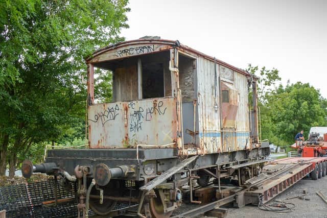 The brake van on arrival.