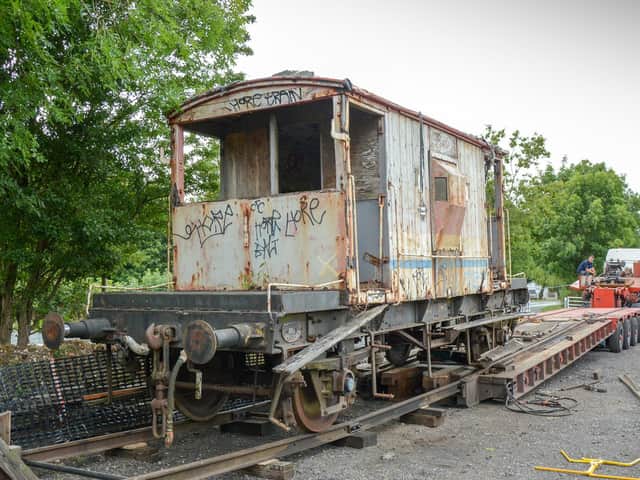 The brake van on arrival.