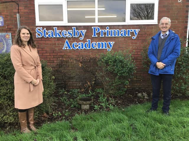Roy Gunning, right, is leaving Stakesby Primary Academy this Friday (Dec 18). He is pictured with Emma Robson, who is taking over as principal when the new term begins after Christmas.