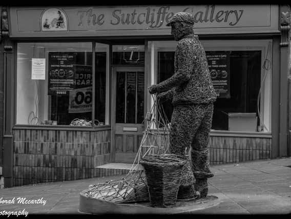 Fisherman statue at the bottom of Flowergate. 
Picture by Deborah McCarthy.