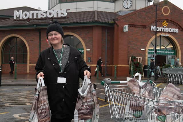 Jo visits several supermarkets around the town