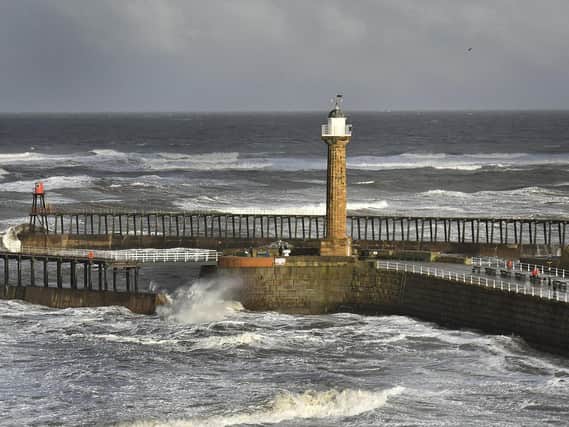 The award recognised work to restore Whitby's piers.