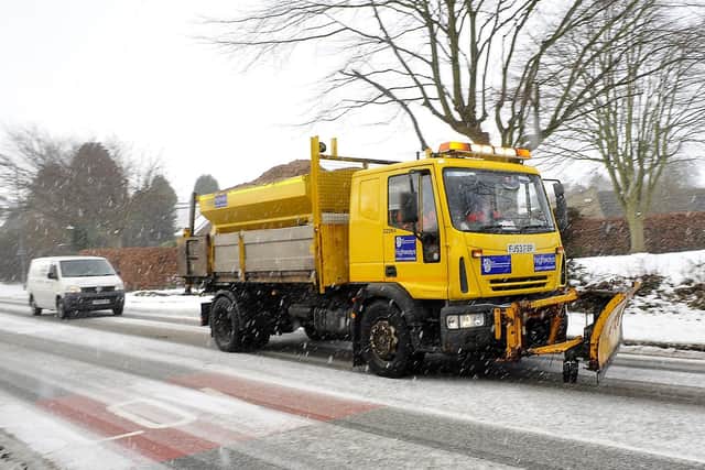 File picture: Snow has hit roads on the Yorkshire Coast today - Image: Andrew Higgins