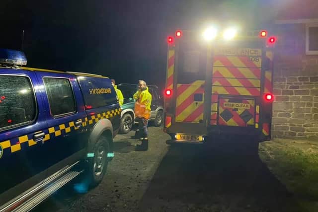 Staithes Coastguard helped someone who had fallen on a cliff path on Boxing Day.
