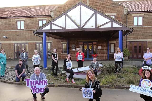 Staff at Saint Catherine's are delighted at the amount raised.