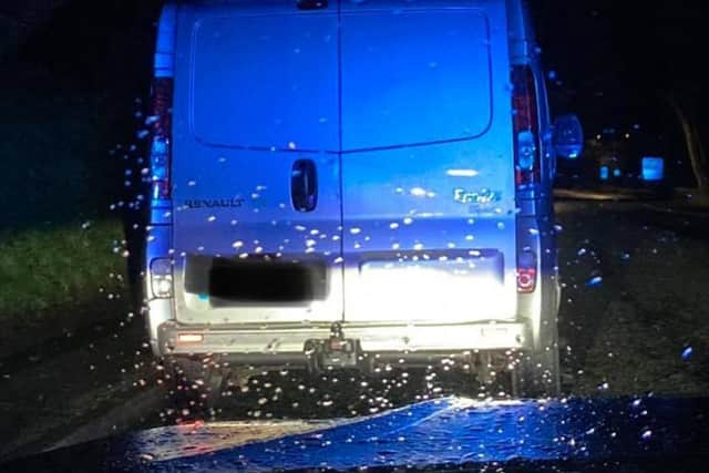 The driver of a silver van was arrested on suspicion of drug driving after being stopped in Scarborough