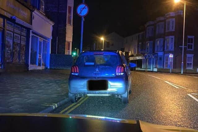 A man was arrested and charged with drink driving after his Peugeot was stopped by police in Scarborough