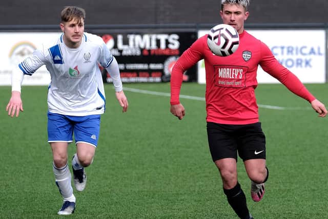 CUP CLASH: Action pictures from Newlands’ (white kit) District Cup win over hosts Itis Itis Rovers by Richard Ponter