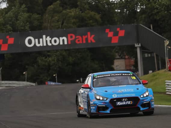 Senna Proctor in BTCC action at Oulton Park last year.