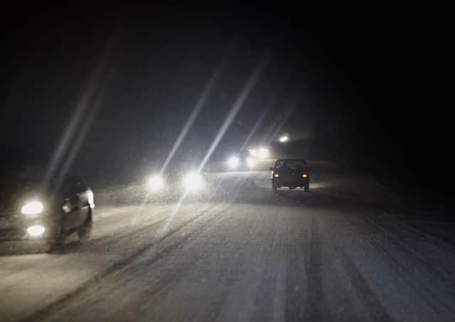 When driving in the dark it is always best to take your time and leave more than enough space between your car and the one in front. Photo submitted by www.billplant.co.uk