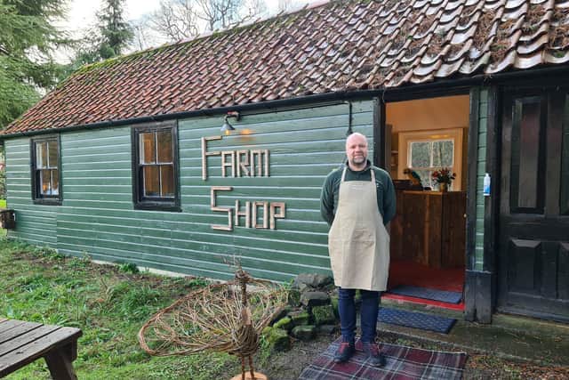 Craig Shell outside the new farm shop at the Horseshoe Hotel in Egton Bridge