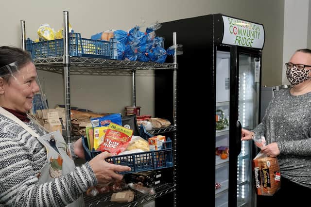 Mel and Yvonne Parry at Scarborough Community Fridge