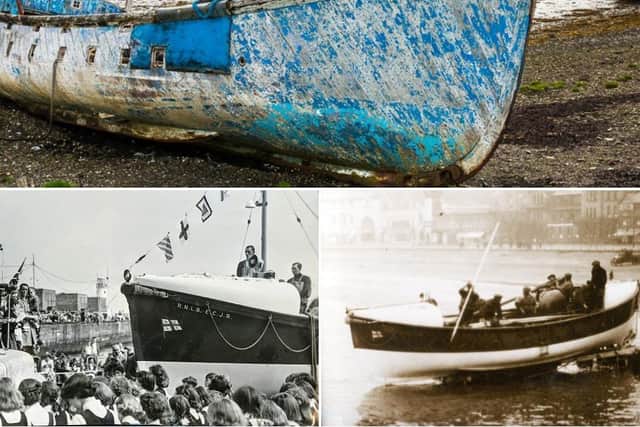 Pictures show the ECJR on the shore of Loch Harport on the Isle of Skye; the ECJR naming ceremony in 1951; and the ECJR being launched.