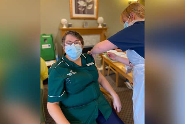 Scarborough Hall residents and staff among first to receive the vaccine.