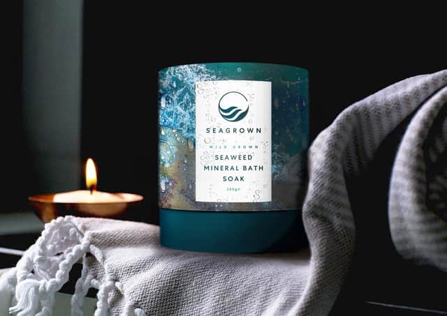 Scarborough-based SeaGrown has created a brand new wild grown Seaweed Mineral Bath Soak.