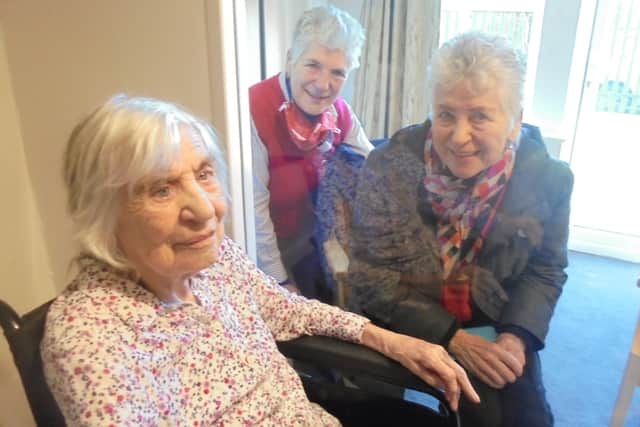 Kathlyn Revell is joined by family and friends for her 100th birthday.