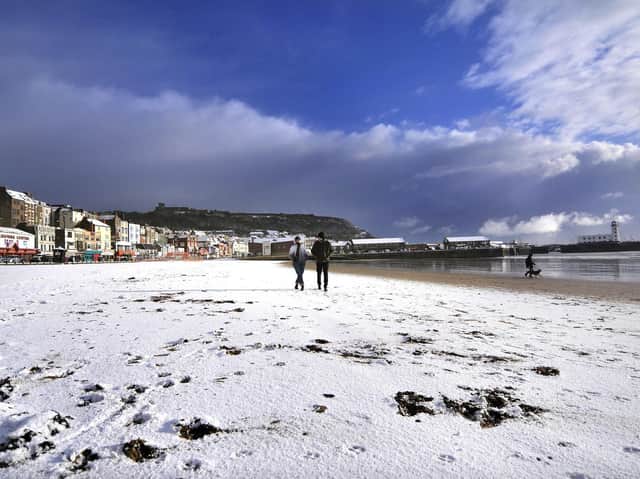 Snow fell in Scarborough during the Beast of the East in 2018