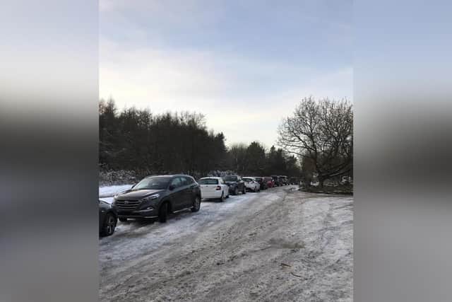 Police have encountered overcrowding at popular beauty spots.