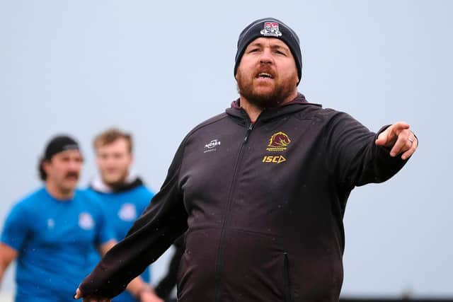 Scarborough RUFC coach Matty Jones