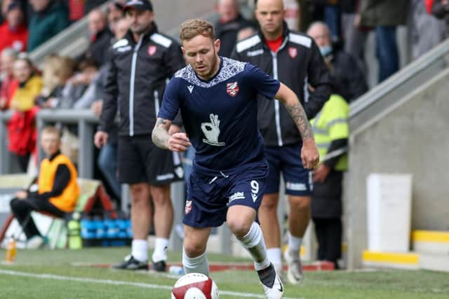 LOOKING AHEAD: Scarborough Athletic striker Nathan Cartman