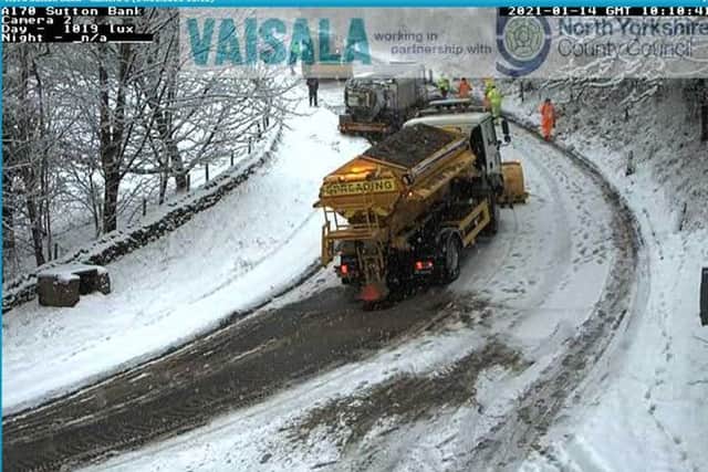 Gritters come to the rescue on Sutton Bank