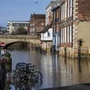 This is what it looks like in York as the River Ouse begins to flood as storm Christoph rolls in.