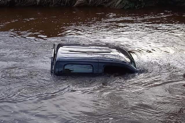 The vehicle was almost fully submerged at one point - Picture: Dick Brew