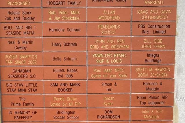 The first wall in the Brid Town buy a brick scheme
Photo by Dom Taylor