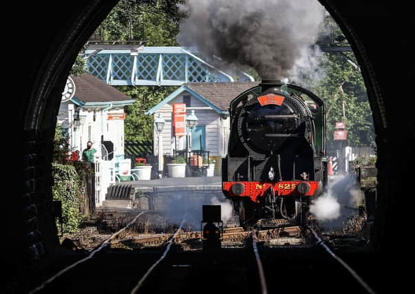 A NYMR steam locomotive heads into the Grosmont tunnel. Photo courtesy of Charlotte Graham.