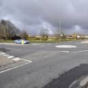 The Stoney Haggs Road mini-roundabout in Seamer, pictured in 2018.