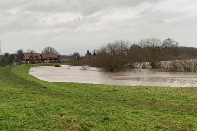 The standing water level in Old Malton.