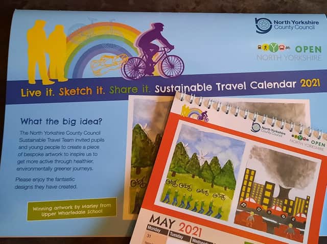 The calendars have been sent to County Council and District Council offices, libraries, secondary schools and councillors.
