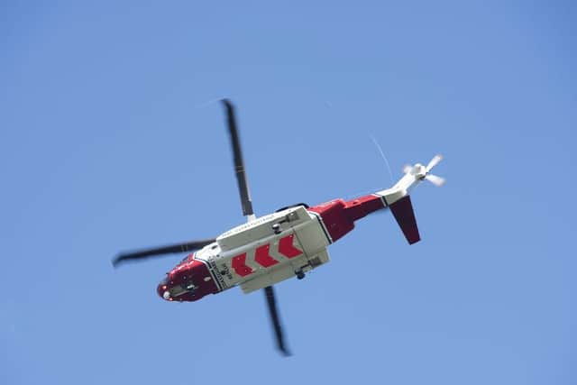 Coastguard helicopters can be at the scene within minutes when called