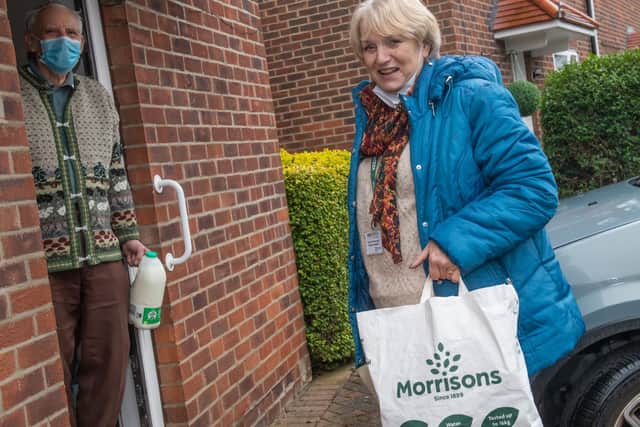 Malcolm and Jenny on the doorstep