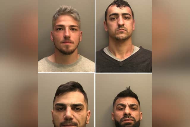 The four men were jailed for a total of 22 years and 7 months.