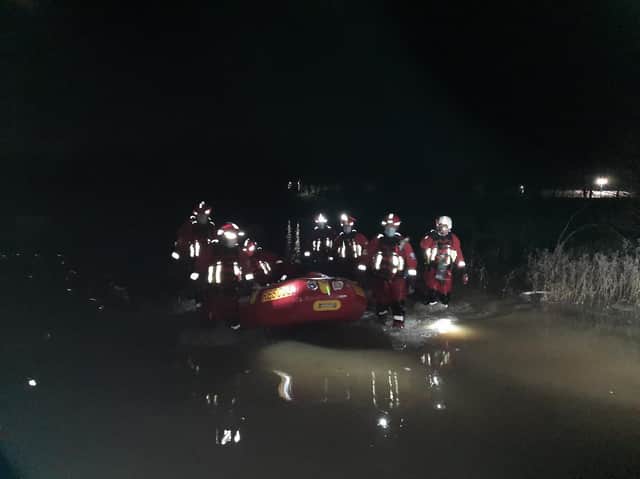 Pictures show Scarborough and Ryedale Mountain Rescue Team joining the Environment Agency, firefighters and council workers to tackle the flooding in Norton. Photos by Scarborough and Ryedale Mountain Rescue Team.