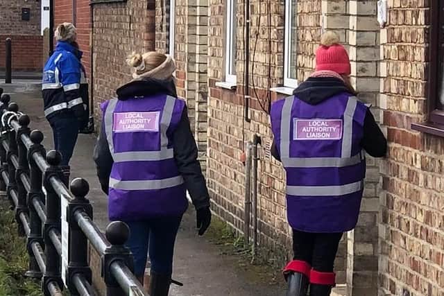 Ryedale District Council officers have been out in the community today to check on the welfare of residents in the most affected areas. Photo by Ryedale District Council.