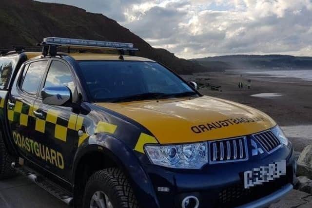 The coastguard was called after reports of people being cut off by the tide near Robin Hood's Bay.