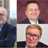 Clockwise from left, Councillors Siddons, Chatt and Popple.