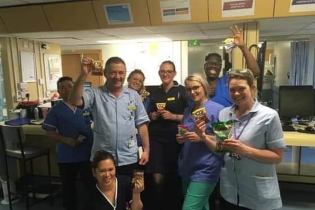 Jamie's donations brought a smile to Scarbrough Hospital staffs faces