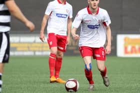 Boro's Kieran Glynn gets on the ball